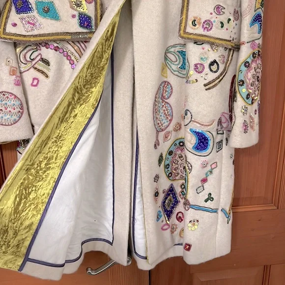 Etro Vintage Hand Beaded Multi Colored Coat - Picture 5 of 11